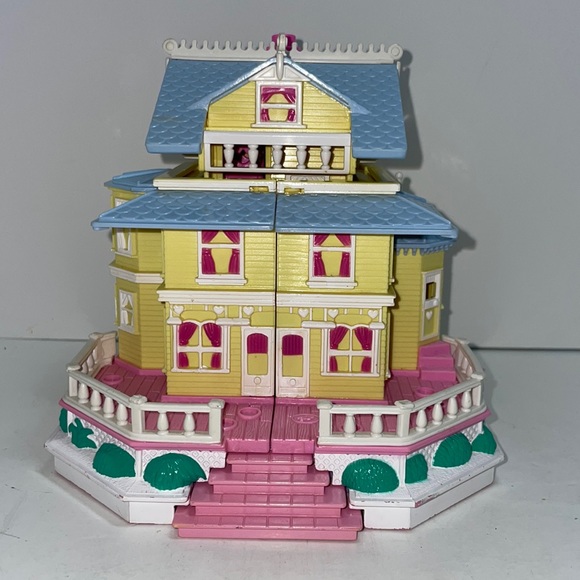 Vintage Maison cottage CLUB HOUSE Polly Pocket BlueBird 1995 avec personnages